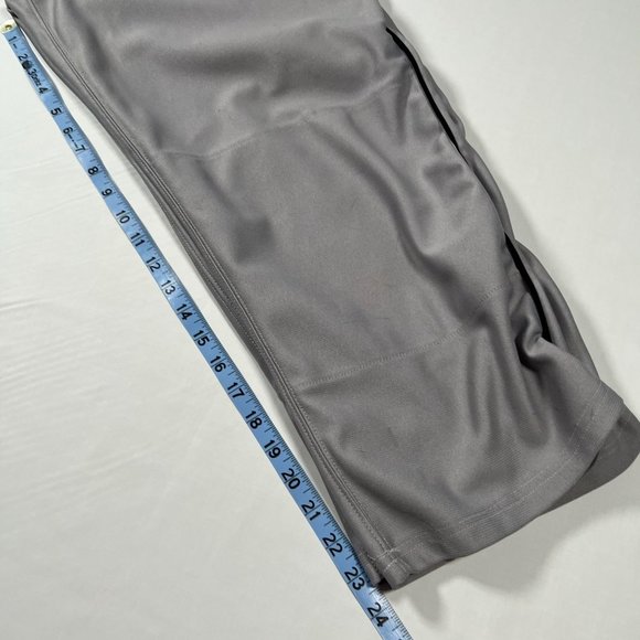 ADIDAS Mens Open Bottom Baseball‎ Pants 31" x 23"  Grey Black Stripe - Picture 10 of 11